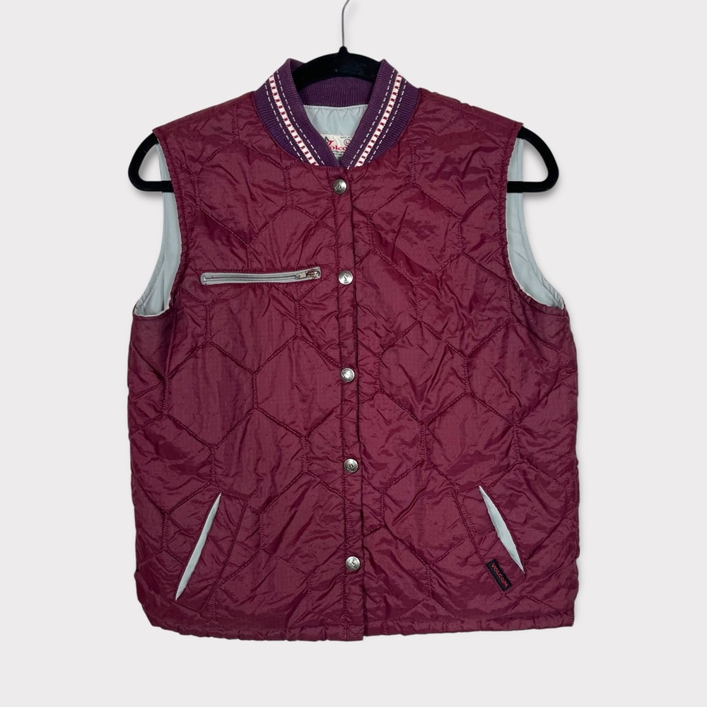 Vintage Volcom Quilted Honeycomb Puffer Vest Large Skater Y2K 90s Ski Streetwear